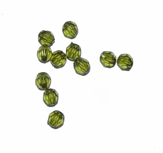 002004066.4MM Acrylic Round Faceted Beads ,For Jewellery 4mm/25gr/ Green Color,   ,Material Acrylic,,Beads (2 0) ()