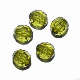 002004066.8MM Χάντρες/Διαχωριστικές Χάντρες Ακρυλικές Στρόγγυλο Μπίλια FCT ,8mm/100Τεμ. ,Λαδί Χρώμα,Με Έδρες (7 6) (29gr) ()