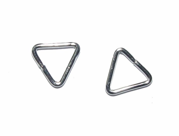 012076022.8MM Κρικάκια Μεταλλικά Τρίγωνα ,8mm/50Τεμ. ,Μεταλλικό Χρώμα,1.00mm Πάχος (25 0) (12gr) ()