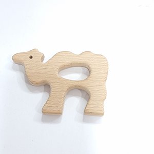 66345 Wooden Teether Toys  For Pacifier 90X60mm/1Pcs/   Natural Color,   ,Material ,,Charms (1 0) ()