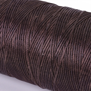 66511 Waxed Cord flat  FOR JEWELLERY 0,8mm/260Meters/   BROWN COLOR, Polyester  ,Material Polyester,, (6 0) ()