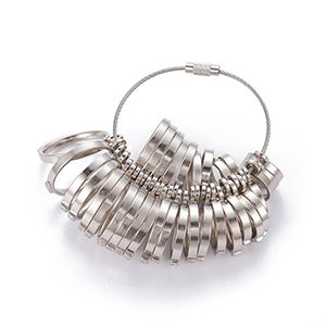 66683 Μετρητής Δαχτυλιδιών Ιδανικό και για κατασκευή δαχτυλιδιών με σύρμα. ΓΙΑ ΚΟΣΜΗΜΑ 11~22mm//1Τεμ. ΜΕΤΑΛΛΙΚΟ ΧΡΩΜΑ, ,ΣΥΝΘΕΣΗ , (3 3) (0gr) ()