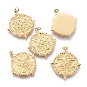 66835 ΑΤΣΑΛΙΝΑ ΚΩΝΣΤΑΝΤΙΝΑΤΑ  ΓΙΑ ΚΟΣΜΗΜΑ 20X18mm/1Τεμ.   ΕΠΙΧΡΥΣΟ ΧΡΩΜΑ, Πλακέ  ,ΣΥΝΘΕΣΗ ΑΝΟΞΕΙΔΩΤΟ ΑΤΣΑΛΙ,Θρησκευτικά,ΚΡΕΜΑΣΤΑ (5 4) (10gr) ()