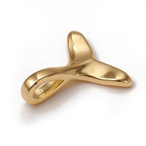 67450 Ορειχάλκινα Μενταγιόν Ουρά Ψαρίου/Γοργόνας  11X10mm/1Τεμ. Επίχρυσο Χρώμα Για κόσμημα Καλοκαιρινά Κρεμαστά  (4 0) (4gr) ()