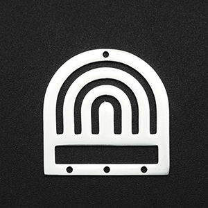 68305 Συνδετικά Ατσάλινα Διάφορα Σχήματα ,28X27mm/1Τεμ. ,Ατσάλινο Χρώμα,Πλακέ (0 1) (5gr) ()