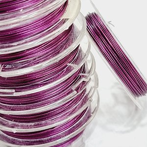 68347 Ατσαλοσυρμα για κοσμημα 0,45mm / 10μέτρ. καφε χρωμα (15 0)