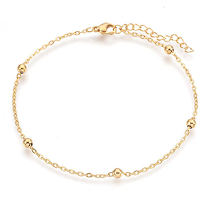 68638 ΑΤΣΑΛΙΝΑ ΒΡΑΧΙΟΛΙΑ ΓΙΑ ΤΟ ΠΟΔΙ/ANKLETS  ΓΙΑ ΚΟΣΜΗΜΑ 23cm//1Τεμ.  (IP) ΕΠΙΧΡΥΣΟ ΧΡΩΜΑ,   ,ΣΥΝΘΕΣΗ ΑΝΟΞΕΙΔΩΤΟ ΑΤΣΑΛΙ 304, (0 0) (6gr) ()
