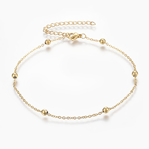 68647 ΑΤΣΑΛΙΝΑ ΒΡΑΧΙΟΛΙΑ ΓΙΑ ΤΟ ΠΟΔΙ/ANKLETS  ΓΙΑ ΚΟΣΜΗΜΑ 23cm//1Τεμ.   ΕΠΙΧΡΥΣΟ ΧΡΩΜΑ,   ,ΣΥΝΘΕΣΗ ΑΝΟΞΕΙΔΩΤΟ ΑΤΣΑΛΙ 304, (19 0) (5gr) ()