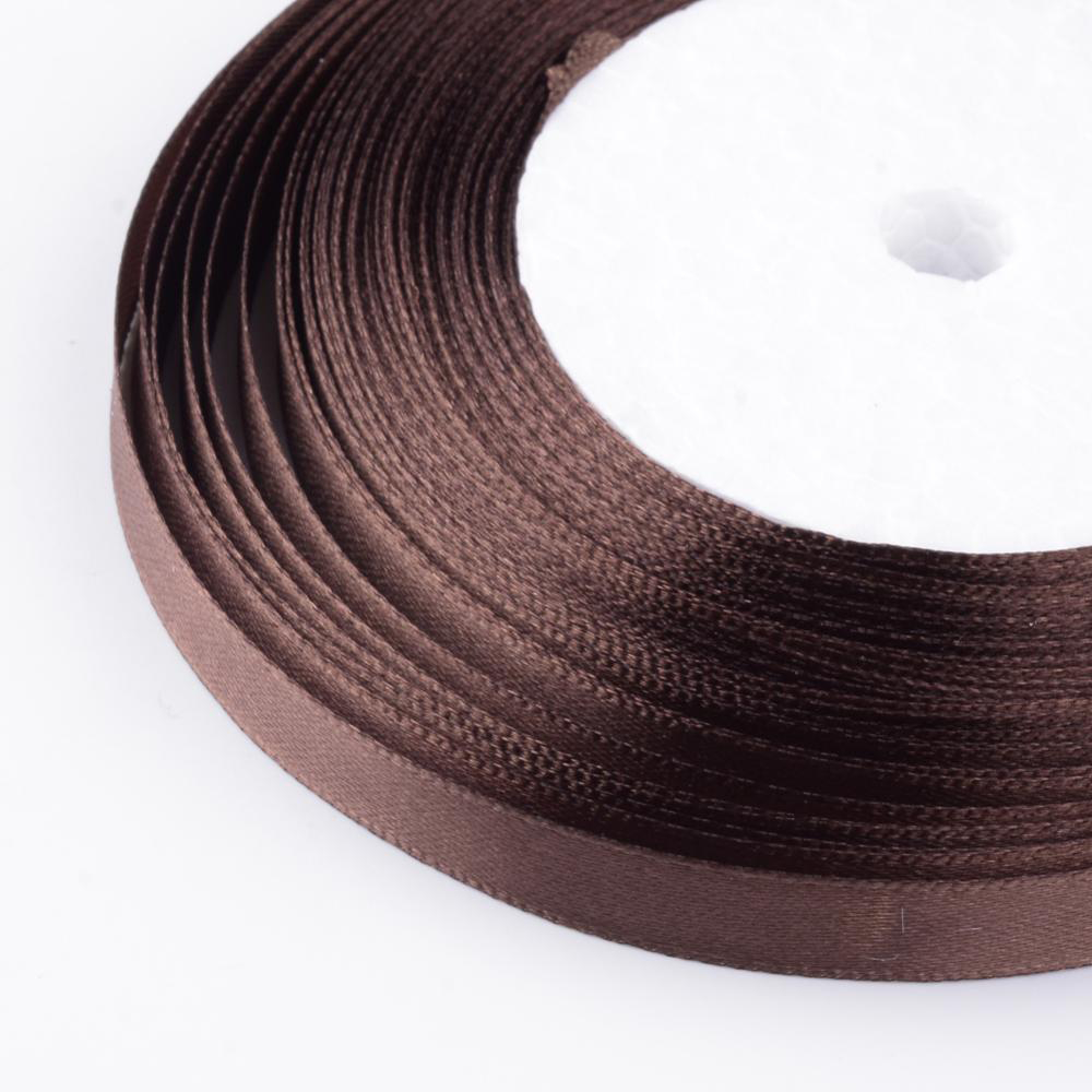 69026 Satin Ribbon ,For Decoration 38mm/23Meters/ Brown Color,Single Face Polyester  ,Material Polyester,Packaging, (5 0) ()