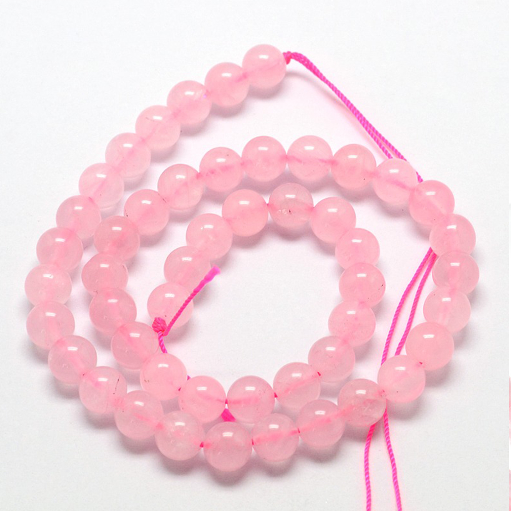 69073 Natural Pink Quartz Beads For Jewellery 6mm/62Pcs Pink Color,   ,Material Semi Precious Stones,,Beads (3 0) ()