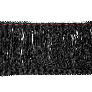 69211 FRINGE TRIMS  FOR DECORATION 150mm//1Meters/   BLACK COLOR,   ,Material , (9 9) ()