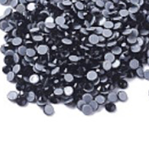 69665 Glass Hotfix Rhinestones Hotfix SS30 DECORATION/NAILS 6,5mm/288Pcs/ (5) BLACK COLOR, Hotfix ,Material GLASS, (6 0) ()
