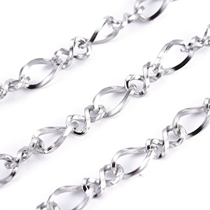 69744 Αλυσίδες Ατσάλινες Με το μέτρο ,5,5X3,5mm/1Μέτρ. ,Επίχρυσο Χρώμα,Twisted Chains (2 0) (0gr) ()