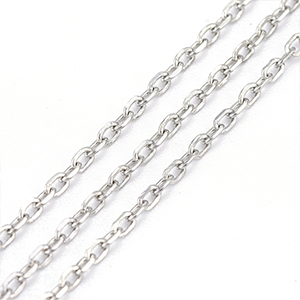 69745 Chains Stainless Steel Per Meter,Cable Chain ,2X1,5mm/1Meters ,Gold Plated (10 10) ()