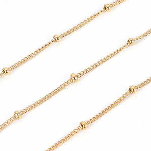 69751 Αλυσίδες Ατσάλι Satellite Chains ,1,5X1mm/1Μέτρ. ,Επίχρυσο Χρώμα,Με το μέτρο (0 3) (0gr) ()