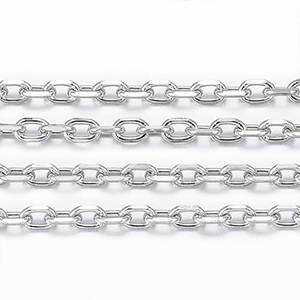 69763 Ατσάλινες αλυσίδες cable chain  ΓΙΑ ΚΟΣΜΗΜΑ 2,5X1,7mm/1Μέτρ.   ΑΤΣΑΛΙΝΟ ΧΡΩΜΑ, Cable Chain  ,ΣΥΝΘΕΣΗ ΑΝΟΞΕΙΔΩΤΟ ΑΤΣΑΛΙ, (20 20) (7gr) ()