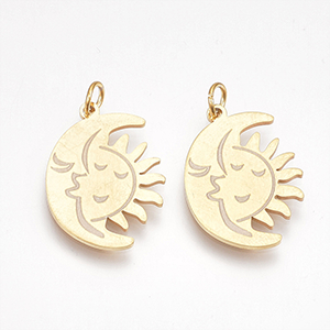 70547 Μενταγιόν Ατσάλινα Μισοφέγγαρο Χρυσό 23X17mm/1Τεμ. (8 5) (10gr) ()