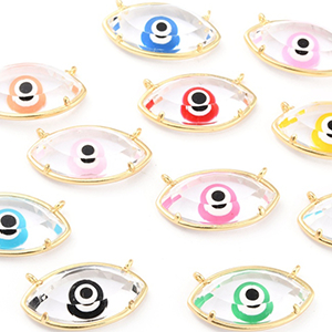 70571 Ορειχάλκινα Ματάκια  12X20mm/1Τεμ. 18Κ Επίχρυσο Χρώμα Για κόσμημα  Κρεμαστά  (3 0) (0gr) ()