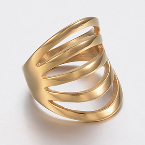70878 Δαχτυλίδια Ατσάλινα Διάφορα ,18mm/size 8/1Τεμ. ,Επίχρυσο Χρώμα,Size 8 (1 0) (11gr) ()