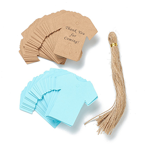 71514 Paper Gift Tags  For Decoration 60X55mm/10Pcs/   Light Blue Color,   ,Material ,, (31 11) ()