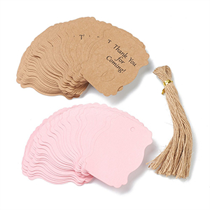 71516 Paper Gift Tags  For Decoration 60X55mm/10Pcs/   Pink Color,   ,Material ,, (17 12) ()