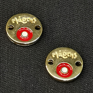 71768 Μεταλλικά Μαρτάκια στρόγγυλα Με Ματάκια 13mm/1Τεμ. Επίχρυσο Χρώμα Για κόσμημα Μαρτάκια Συνδετικά (2 0) (gr) ()