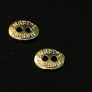 71779 Μεταλλικά κουμπάκια για μαρτάκια  12X9mm/1Τεμ. Επίχρυσο Χρώμα Για κόσμημα Μαρτάκια Συνδετικά  (1 0) (gr) ()