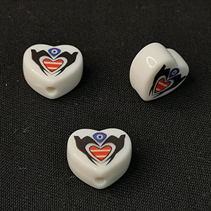 71810 Martakia Acrylic Swallow,Laydybugs ,15X14mm/1Pcs ,White Color (19 8) ()