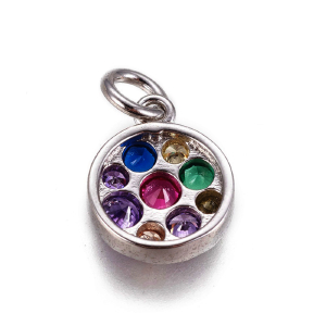 72288 ΜΕΝΤΑΓΙΟΝ ΟΡΕΙΧΑΛΚΙΝΑ ΣΤΡΟΓΓΥΛΟ ,9,5X3mm/1ΤΕΜ. ,ΕΠΙΠΛΑΤΙΝΩΜΕΝΟ ΧΡΩΜΑ,ΜΕ ΖΙΡΚΟΝΙΑ/Micropave (7 0) (4gr) ()