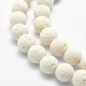 72597 Natural lava round beads ,for jewellery 10mm/38pcs/ white color,   ,material semi precious stones,,beads (2 0)