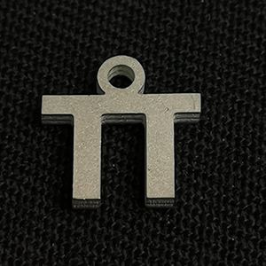 72737 Ατσάλινα Γράμματα Φιγούρα Με Γράμμα Π 9mm/1Τεμ. Ατσάλινο Χρώμα Για κόσμημα Αλφάβητο Κρεμαστά Ελληνικό Αλφάβητο (7 1) (2gr) ()