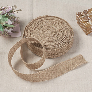 72844 Burlap  For Decoration 25mm//10Meters/   Natural Color, Jute Cord  ,Material Jute,, (10 0) ()