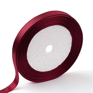 73345 Satin Ribbon  For Decoration 25mm/23Meters/   Dark Red Color,Single Face Polyester  ,Material Polyester,, (3 5) ()