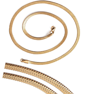 74849 Stainless Steel Flat Snake Chain Necklaces For Jewellery 45cm//1Pcs Gold Plated,With Lobster Claw Clasp With Lobster Claw Clsps  ,Material Ανοξείδωτο Ατσάλι 304,, (6 0) ()