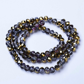 75222 ΓΥΑΛΙΝΕΣ ΧΑΝΤΡΕΣ ΡΟΔΕΛΑ ΜΕ ΕΔΡΕΣ ΓΙΑ ΚΟΣΜΗΜΑ 4X3mm/~120Τεμ. ΓΚΡΙΖΟ ΧΡΩΜΑ,ELECTROPLATED ΜΕ ΕΔΡΕΣ ,ΣΥΝΘΕΣΗ ΓΥΑΛΙ,ΧΑΝΤΡΑ (12 8) (0gr) ()