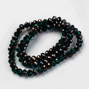 75230  ΓΥΑΛΙΝΕΣ ΧΑΝΤΡΕΣ ΡΟΔΕΛΑ ΜΕ ΕΔΡΕΣ  ΓΙΑ ΚΟΣΜΗΜΑ 6X5mm/~85Τεμ.   ΚΥΠΑΡΙΣΣΙ ΧΡΩΜΑ,ELECTROPLATED ΜΕ ΕΔΡΕΣ  ,ΣΥΝΘΕΣΗ ΓΥΑΛΙ,ΧΑΝΤΡΑ (6 4) (24gr) ()