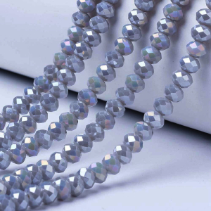 75245 ΓΥΑΛΙΝΕΣ ΧΑΝΤΡΕΣ ΡΟΔΕΛΑ ΜΕ ΕΔΡΕΣ ΓΙΑ ΚΟΣΜΗΜΑ 4X3mm/~120Τεμ. ΓΚΡΙΖΟ ΧΡΩΜΑ,ELECTROPLATED ΜΕ ΕΔΡΕΣ ,ΣΥΝΘΕΣΗ ΓΥΑΛΙ,ΧΑΝΤΡΑ (10 8) (15gr) ()