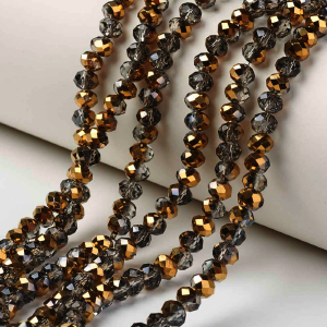 75255  ΓΥΑΛΙΝΕΣ ΧΑΝΤΡΕΣ ΡΟΔΕΛΑ ΜΕ ΕΔΡΕΣ  ΓΙΑ ΚΟΣΜΗΜΑ 4X3mm/~130Τεμ.   ΓΚΡΙΖΟ ΧΡΩΜΑ,ELECTROPLATED Transpartent ΜΕ ΕΔΡΕΣ  ,ΣΥΝΘΕΣΗ ΓΥΑΛΙ,ΧΑΝΤΡΑ (12 8) (16gr) ()