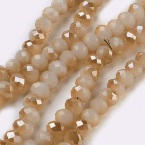 75276 ΓΥΑΛΙΝΕΣ ΧΑΝΤΡΕΣ ΡΟΔΕΛΑ ΜΕ ΕΔΡΕΣ ΓΙΑ ΚΟΣΜΗΜΑ 6X5mm/~85Τεμ. ΜΠΕΖ ΧΡΩΜΑ,ELECTROPLATED Half plated ΜΕ ΕΔΡΕΣ ,ΣΥΝΘΕΣΗ ΓΥΑΛΙ,ΧΑΝΤΡΑ (6 4) (21gr) ()