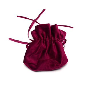 75404 Velvet Pouches  For Jewellery 14X15cm/1Pcs/   Dark Red Color, Velvet  ,Material Velvet,Packaging, (50 0) ()