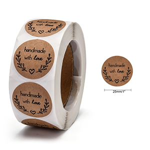 75720 ΑΥΤΟΚΟΛΛΗΤΕΣ ΕΤΙΚΕΤΕΣ “HANDMADE” ΓΙΑ ΔΙΑΚΟΣΜΗΣΗ 25mm/~500Τεμ. ΦΥΣΙΚΟ ΧΡΩΜΑ, ,ΣΥΝΘΕΣΗ ,ΡΑΥΤΑ (10 0) (45gr) ()
