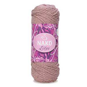 75807 NAKO LIDYA METALLIC YARN FOR CARDIGANS/SWEATSHIRTS 100gr/200Meters/ (nako) PUCE COLOR,99340 Acrylic ,Material ,WINTER YARN, (5 0) ()