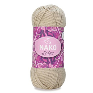 75818 Nako lidya μεταλλιζε νηματα  για ζακετες φουτερ 100gr/~200μέτρ.  (nako) ανοικτο μπεζ χρωμα,98525 ακρυλικα  ,συνθεση 98% ακρυλικο 2% μεταλλικός πολυεστέρας,χειμερινα νηματα,πλεκετε με βελονες no 4-5 (0 0)