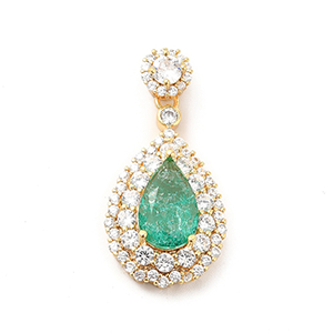 76711 Ορειχάλινες Σταγόνες με Ζιργκόν  32mm/1Τεμ. 18Κ Επίχρυσο Χρώμα Για κόσμημα  Κρεμαστά Diana Style (1 1) (10gr) ()