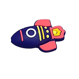 76886 Spaceship foodgrade silicone beads for pacifier/decoration 35x23mm/1pcs navy blue color,   ,material food grade silicone,cartoon, (4 0)