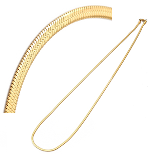 77097 Ατσάλινες Αλυσίδες με κούμπωμα Herringbone Chain Για κόσμημα 60cm//1Τεμ. 18Κ Επίχρυσο Χρώμα,Με Παπαγαλάκια Με κούμπωμα ,Συνθεση Ανοξείδωτο Ατσάλι 304, (3 0) (15gr) ()