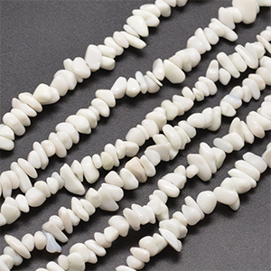 77191 Glass Beads Chips  For Jewelery/Tree Of Life 8mm/80cm/   White Color,   ,Material Glass,,Beads (20 0) ()