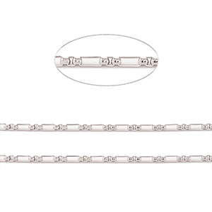77389 Ατσαλινες αλυσιδες για κοσμημα 5,5×2,5mm/1μετρ. ατσαλινο χρωμα,   ,συνθεση ανοξειδωτο ατσαλι 304, (1.5 0)