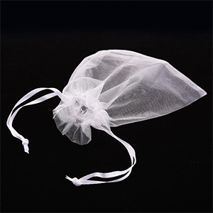 77408 Organza pouches for gifts for gifts 7x5cm/100pcs white color,   ,material , (159 0)