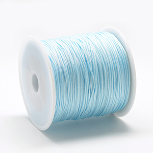 77434 Macrame Cord  For jewelry /Christening 0,8mm/100Meters/   Light Blue Color,   ,Material Glass,,Beads (8 454) ()